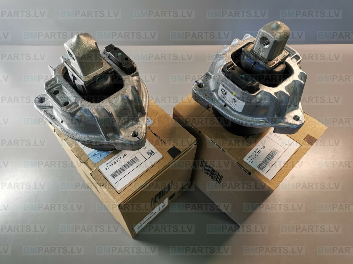 NEW GENUINE BMW F07 GT F10 F11 F01 & LCI ENGINE MOUNT PAIR 6777381 