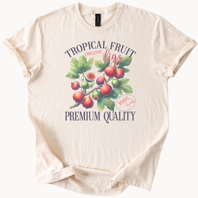 Organic Figs Shirt Tropical Fruit Tee Unisex
