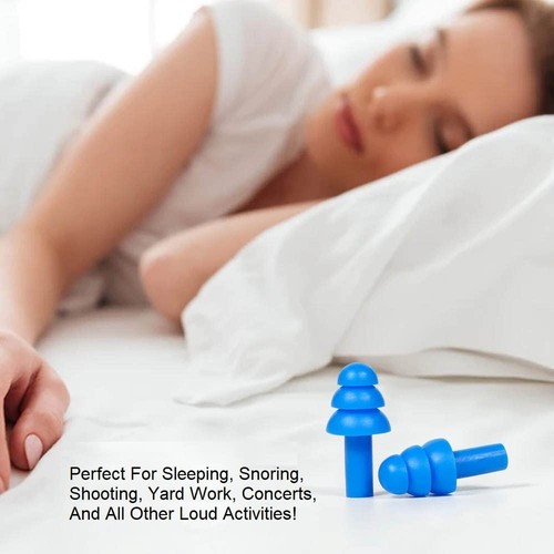 100 Pair Reusable Soft Silicone Ear Plugs Waterproof - Washable Ear Plugs for... - Picture 2 of 9