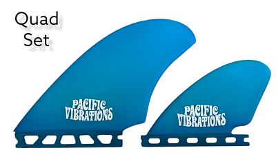 Pacific Vibrations Surfboard Fins Seaside model Quad Keels fits