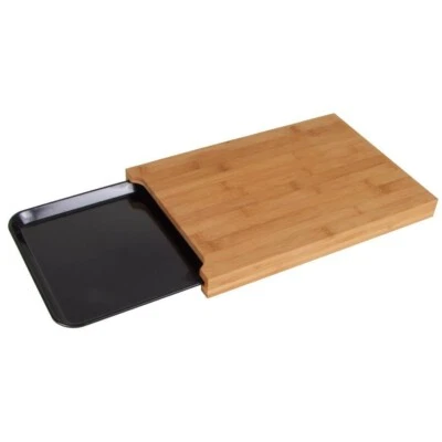 Bambou Planche A Découper Avec Plateau de Cuisine à en Bois - Photo 1/2