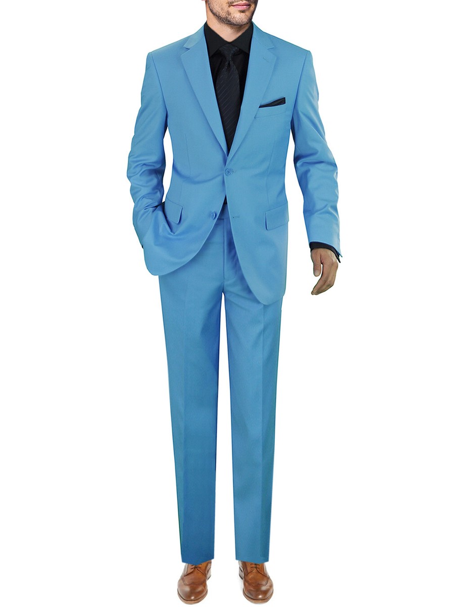 GIORGIO NAPOLI Mens Two Button Piece Suit Set Jacket With Pant