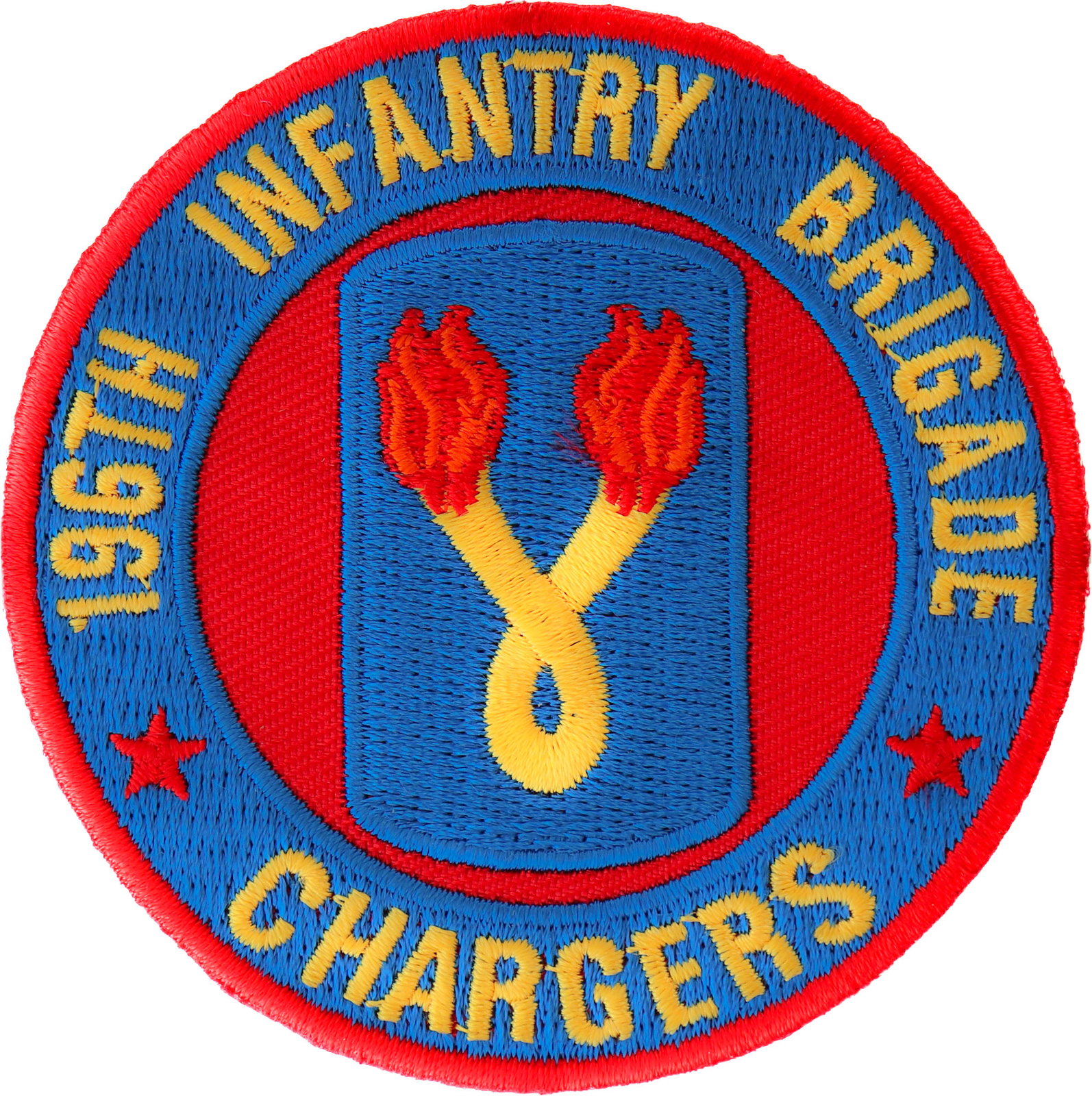 196th Infantry Brigade Patch Chargers - 3x3 inch - P5124