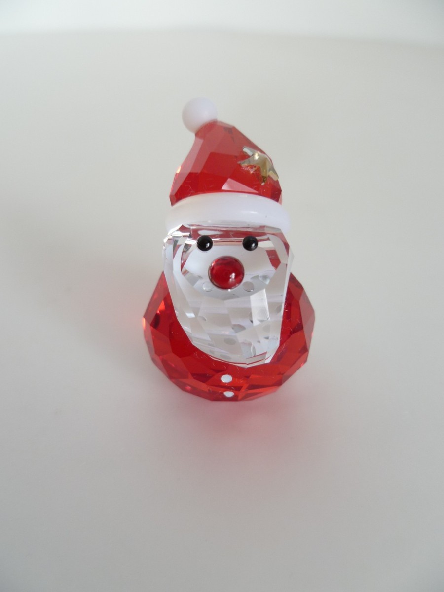 Swarovski Crystal Rocking Santa Figurine Christmas Holiday Made in