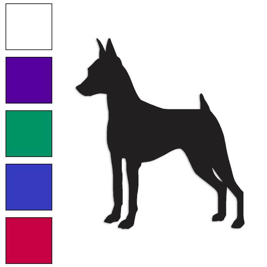 Miniature Pinscher Dog, Vinyl Decal Sticker, Multiple Colors & Sizes #1980