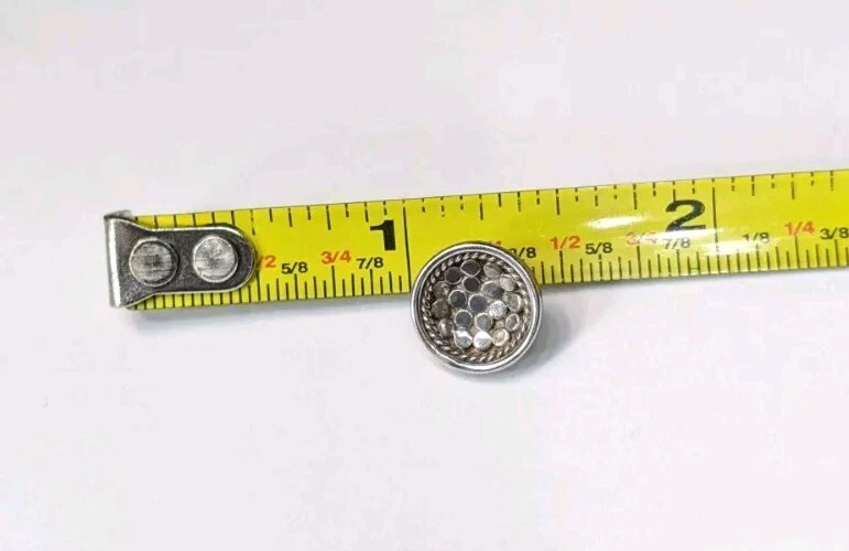 Anna Beck 925 Sterling Silver w/18K Gold Vermeil  Dot Bowl Stud  SINGLE Earring - Изображение 3 из 4