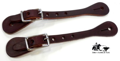 Ladies/Youth Latigo Spur Straps Premium Quality Amish Made New Eddy's Tack