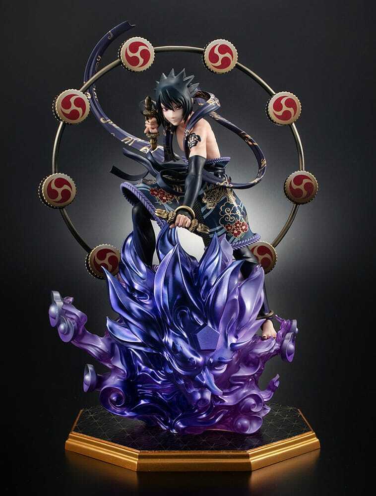 NARUTO SHIPPUDEN Sasuke Uchiha Thunder God Pvc Figure Precious G.E.M. MegaHouse