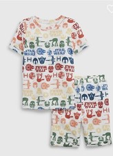 BABY GAP KIDS BOYS PAJAMAS STAR WARS SHIRT SHORTS COTTON SIZE 4 YEARS NEW NWT