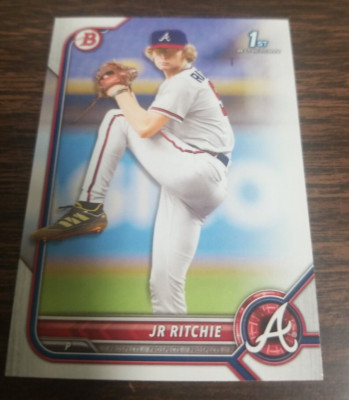 JR RITCHIE 2022 1st BOWMAN DRAFT #BD-126 ATLANTA BRAVES (FIRST ROOKIE BASE)