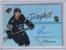 2024-25 Upper Deck SPx Hockey Logan Morrison Super Scripts Rookie Auto