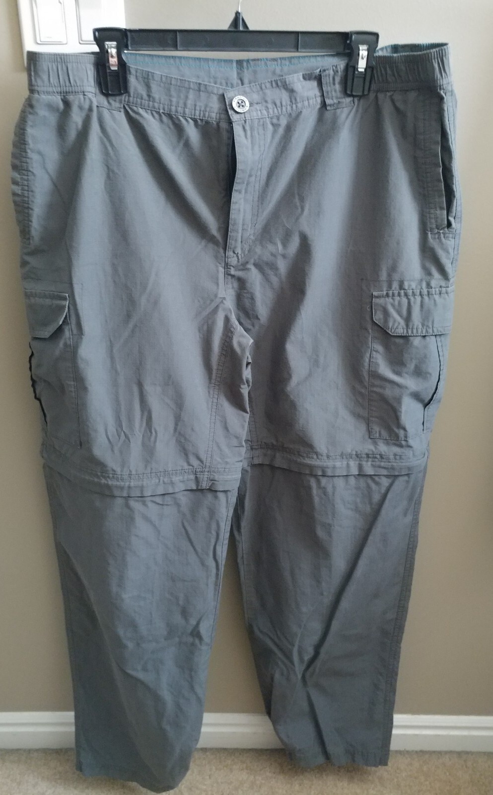 Columbia Zip off Cargo Pants Gray Size L Approx 32" Waist X 30" Long eBay