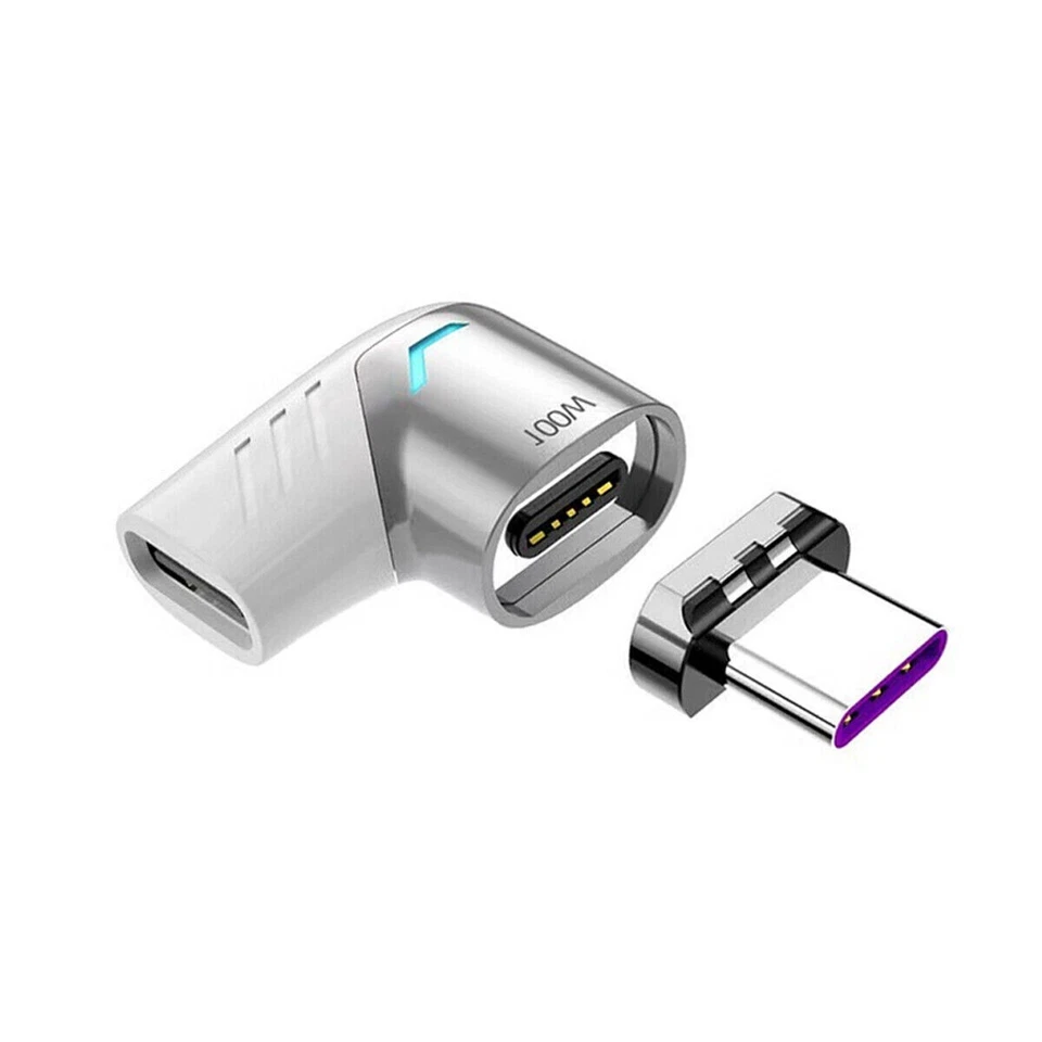 Magnetic USB C Adapter 100W Fast Charging to USB Type C Unviersal Converter - Image 2 of 4