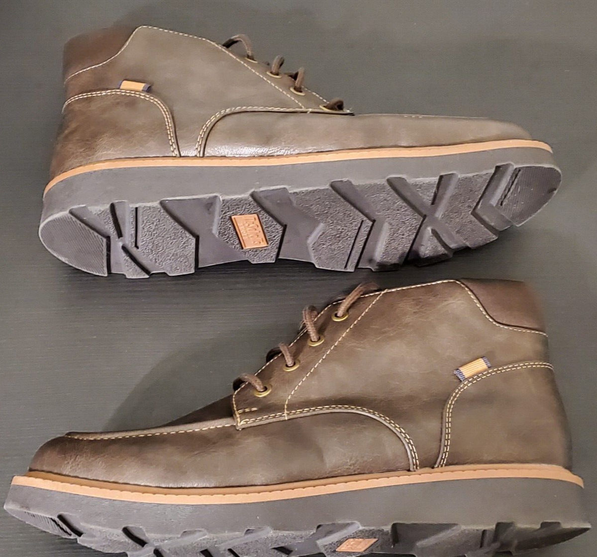 Dr. Scholl’s Men’s Maplewood Brown Faux Leather Lace-Up Boots, SZ 9M NEW no box Dr. Scholl main image 4