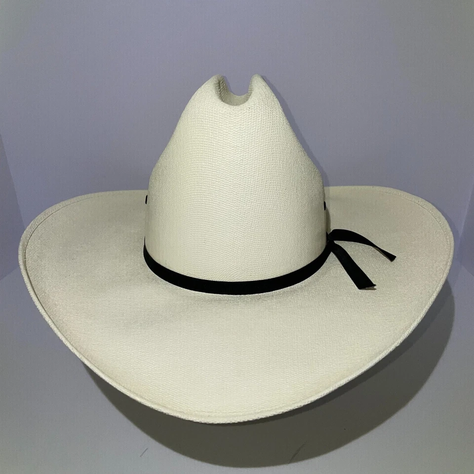 Sombrero Vaquero Western Express Appaloosa Paja Talla 6 7/8 Hecho en México Foto 2 de 4