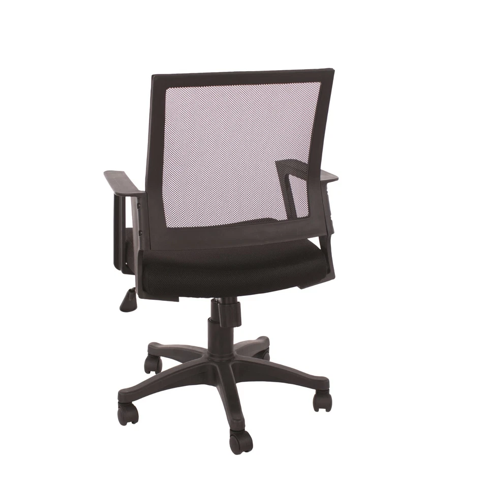 Black Office Chair Computer Desk Chair Mesh Back Wheels Swivel Lift Adjustable - Image 4 of 4