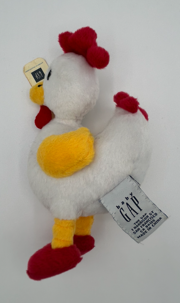 BABY GAP Brewster the Rooster WITH SOUND AND TAG Stuffed Animal