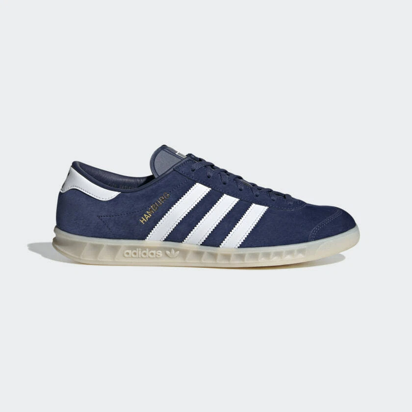 ADIDAS HAMBURG TECH INDIGO BLUE WHITE GOLD EF5788 UK 7.5