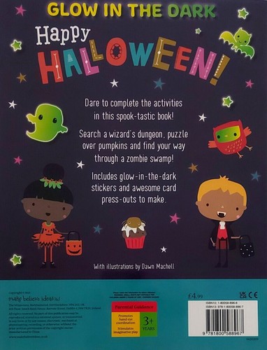 HALLOWEEN KIDS ACTIVITY & STICKER BOOK A4 Spooky Puzzle Maze Colouring In 🎃 - Picture 42 of 50