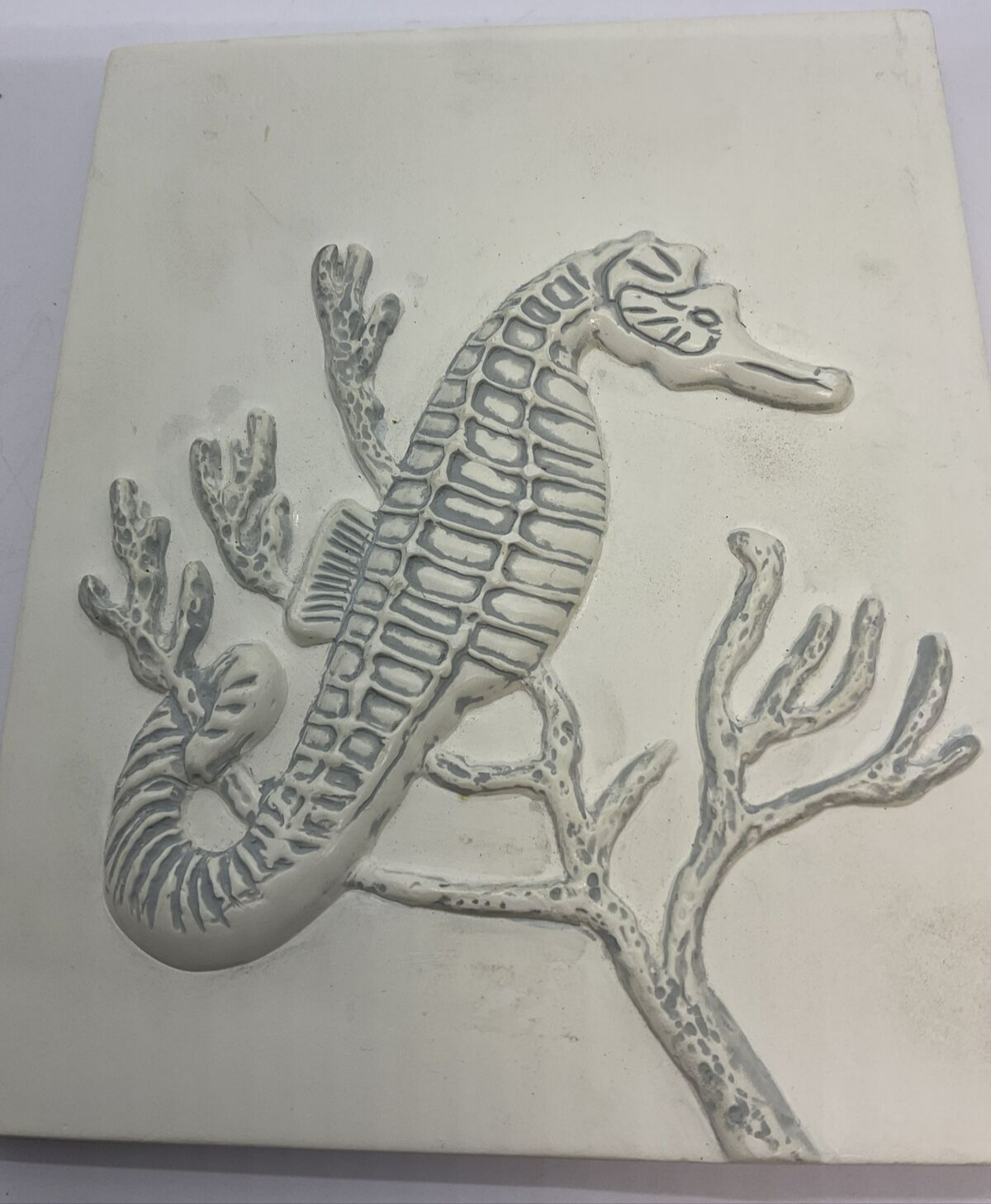 Vintage Ceramic Seahorse Wall Hanging By Merlin Arts Hand Made In B.C