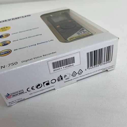 Olympus VN-750 Digital Voice Recorder Handheld Dictaphone - New Sealed - Picture 8 of 9
