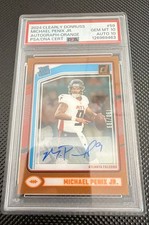 2024 Panini Clearly Donruss - Rated Rookie Michael Penix Jr. #59 Orange...