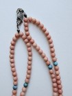 Vintage Jay King DTR Coral Double Strand  16" Necklace with Sterling Clasp — photo 6