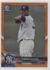 2018 Bowman Chrome Prospects Orange Refractor 7/25 Domingo Acevedo #BCP32 s3g