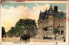 Postcard BUILDING SCENE Montreal Quebec QC AL1635