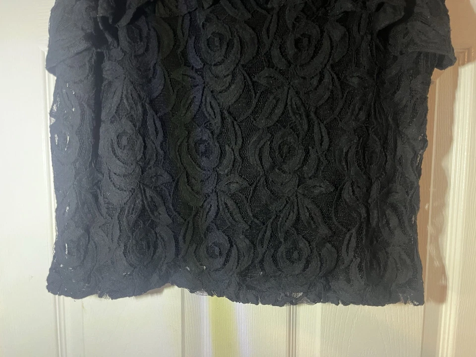 INC International Concepts Women's Black Lace Skirt Size 16 - Изображение 4 из 4