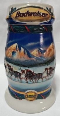 Budweiser Holiday Stein 2000 ''Holiday in the Mountains'' CS416