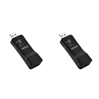 2X Kabelloser USB-Universal-WLAN-Repeater-Adapter mit 300 Mbit/S für -, Eth8858