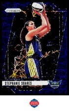 2024 Panini Prizm WNBA #47 Stephanie Soares Blue Velocity Prizms