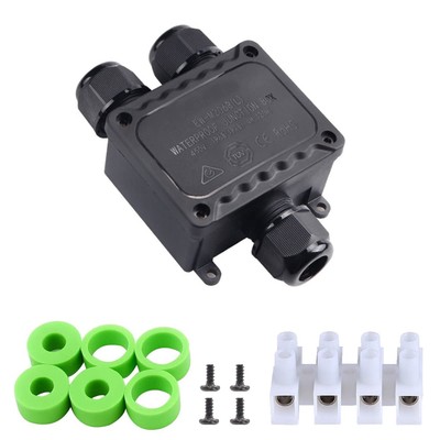 Waterproof IP68 Underground Junction Box,Outdoor External Electric Power Cord...