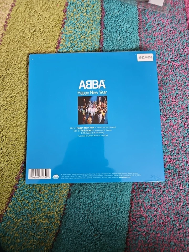 Abba Happy New Year - 2020 No 1582 7” Single Polar Label mint - Image 2 of 3