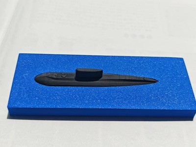 3D Printed 1/700 Russian Project 877 Kilo-class Attack Submarine Full Hull Model