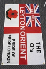 Leyton Orient FC Flag 3ft by 2ft - Leyton orient Football flag orient flag NEW