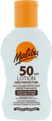 Malibu Sun SPF 50 Lotion, Very High Protection Sun Cream Water Resistant 100ml