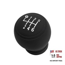 Car Gear Shift Knob Cover, 6 Speed Round Gear Shift Knob Covers, 6 Speed Black