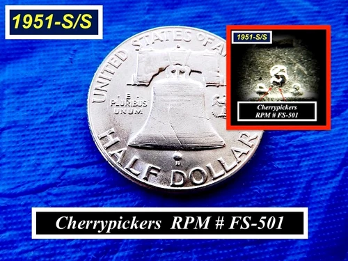 1951-S/S  Franklin RPM ➫ Cherrypickers Variety: FS-501 ➫ 'XF-AU' Coin ➫ 151SV