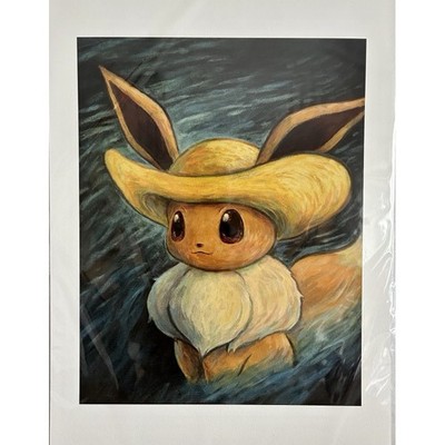 Pokémon & VAN GOGH COLLECTION EEVEE WITH CERTIFICATE  40 X 60