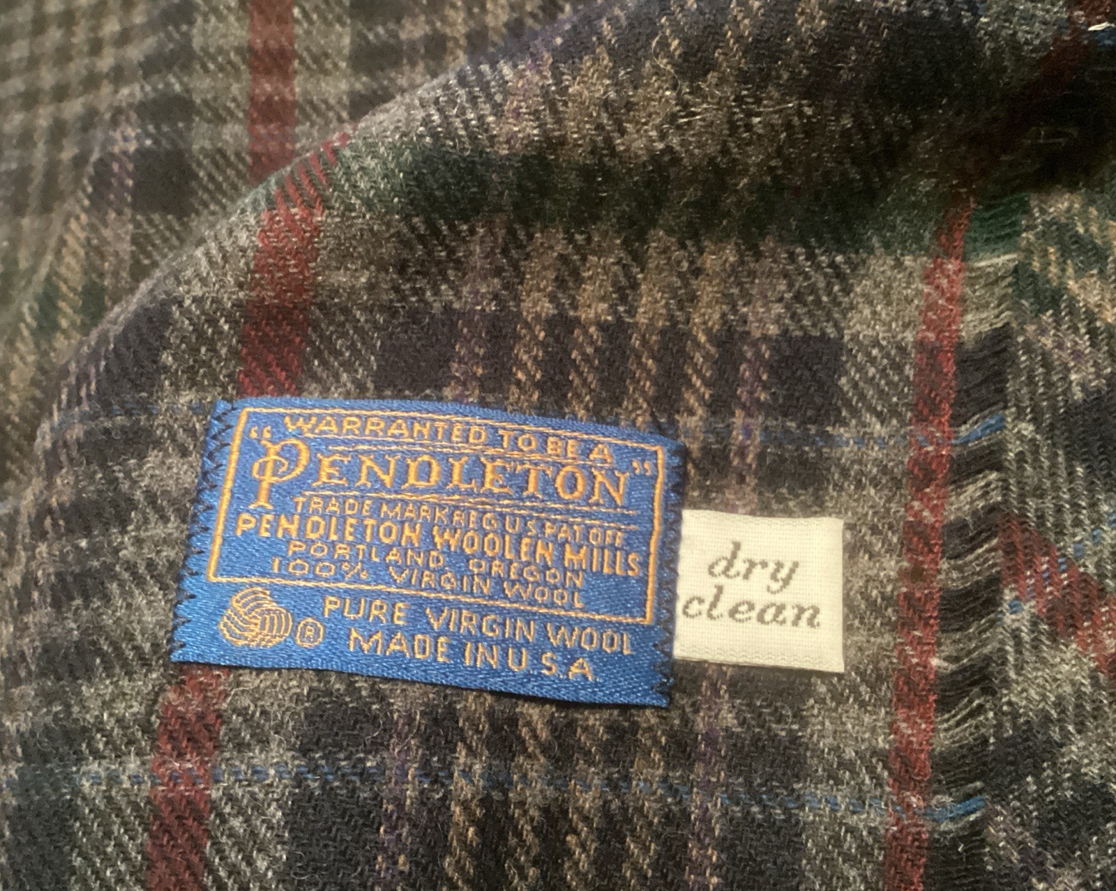 Pendleton Wool Neck Scarf Plaid - image 2