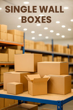 PREMIUM RECYCLED SINGLE WALL BOXES BROWN POST PACKAGING MOVING STORAGE SHIPPING