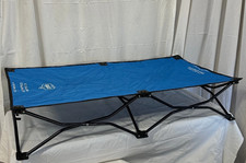 Regalo Cot Portable Toddler Nap Bed Includes Fitted Sheet Royal Blue 48X24X9