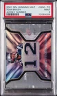 2007 SPX WINNING MATERIALS JERSEY NUMBER #WM-TO TOM BRADY PSA 9