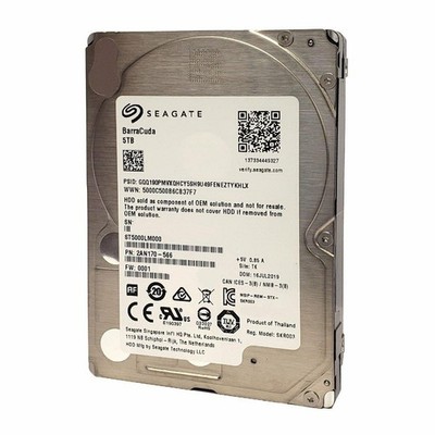 Seagate Barracuda ST5000LM000 5TB 5.4K RPM 6Gb/s SATA 2.5'' Internal Hard Drive