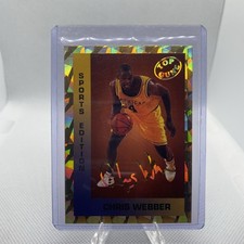 SPORTS EDITION - TOP GUNS - GOLD FOIL & SIGNATURE - CHRIS WEBBER MICHIGAN #NNO