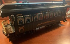 REA 31205 SANTA FE OBSERVATION CAR W/ METAL WHEELS, SMOKE Railway Express Agency