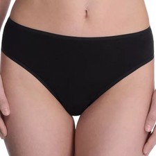 Natori Bliss Bare Thong Style 771346 Black Small NWT