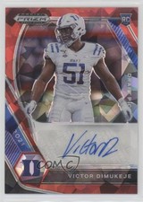2021 Panini Prizm Draft Picks Red Ice Victor Dimukeje #DPA-VDI Auto 0xy0